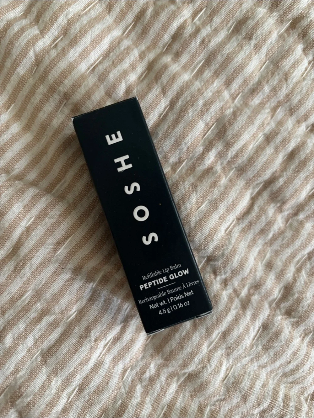 Soshe Peptide Glow Refillable Lip Balm — speakeasy dusty mauve
